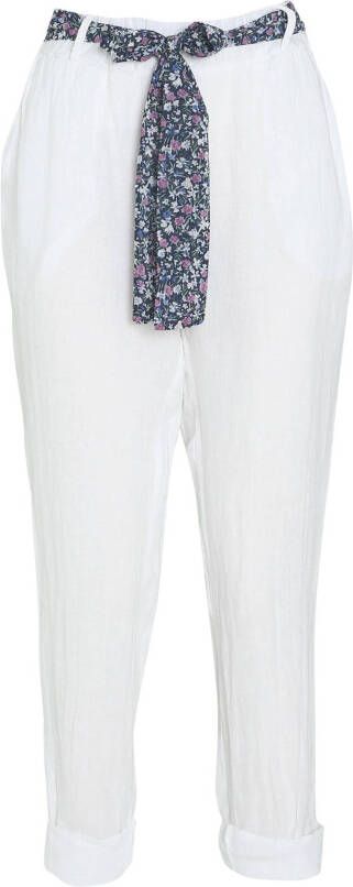 Cassis wide leg harembroek wit