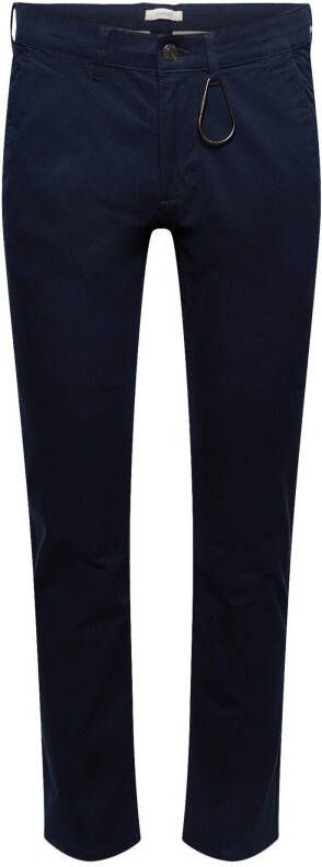 ESPRIT Men Casual slim fit broek donkerblauw