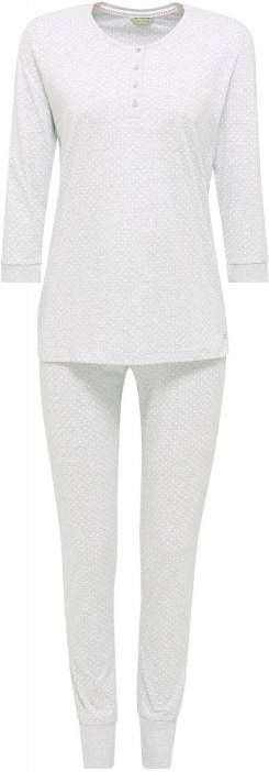 ESPRIT Women Bodywear pyjama met stippen grijs