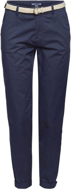 ESPRIT Women Casual slim fit broek marine