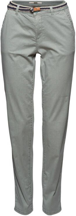 ESPRIT Women Casual slim fit chino lichtgroen