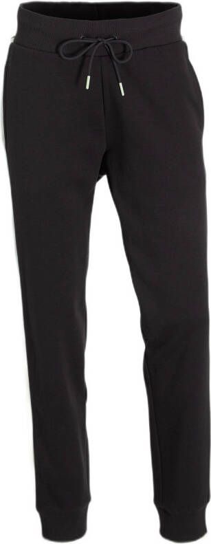 ESPRIT Women Sports joggingbroek zwart/lichtgroen/wit