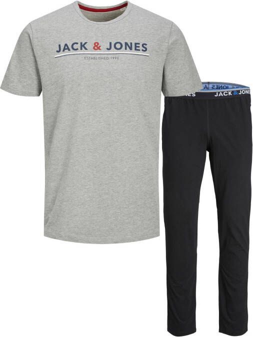 JACK & JONES giftbox pyjama JACRON grijs/zwart
