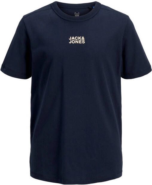 JACK & JONES JUNIOR T shirt JCOCLASSIC met logo donkerblauw