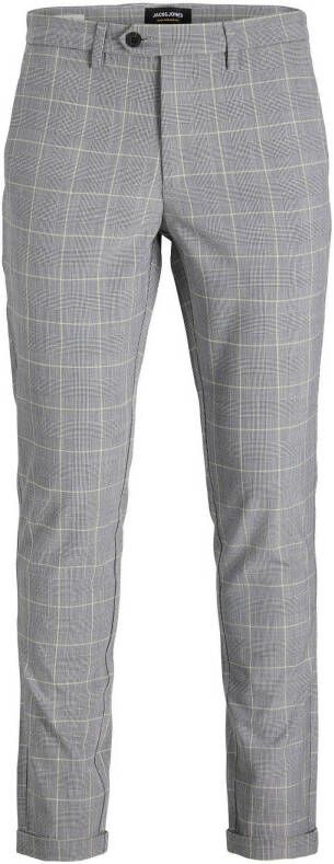 JACK & JONES PANTS STUDIO geruite slim fit chino JPSTMARCO JJCONNOR mellow yellow