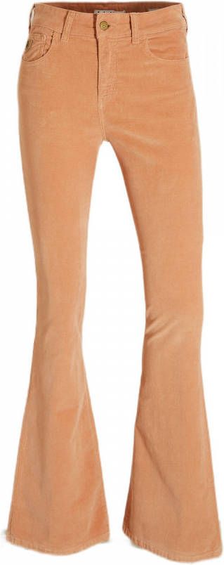 Lois Raval high waist flared fit pantalon van corduroy