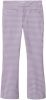 Mango geruite cropped bootcut broek van gerecycled polyester paars/wit online kopen