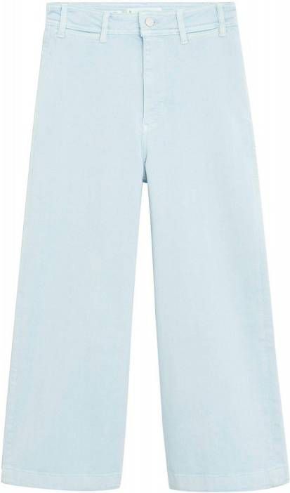 Mango high waist loose fit culotte lichtblauw