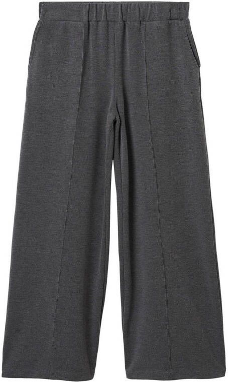 Mango high waist wide leg sweatpants antraciet