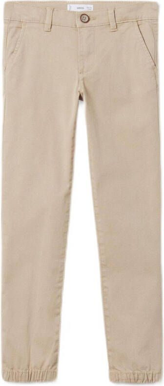 Mango Kids Slim fit broek met elastiek aan de onderkant