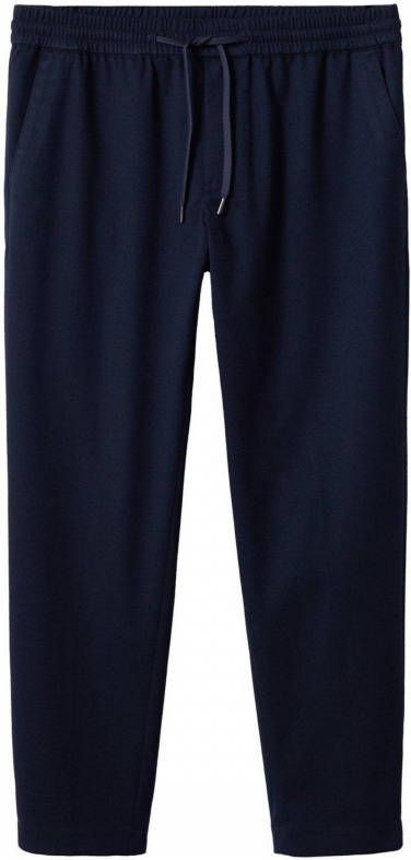 Mango Cervino straight fit pantalon met trekkoord