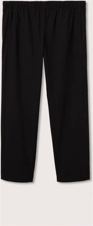 Mango Aloe slim fit pantalon met steekzakken en trekkoord