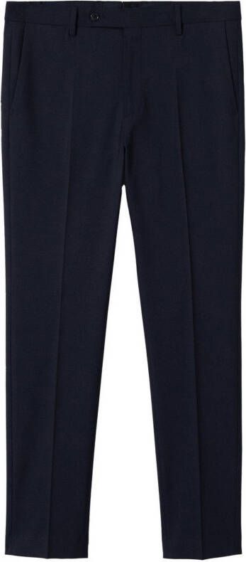 Mango Man slim fit pantalon van gerecycled polyester marine