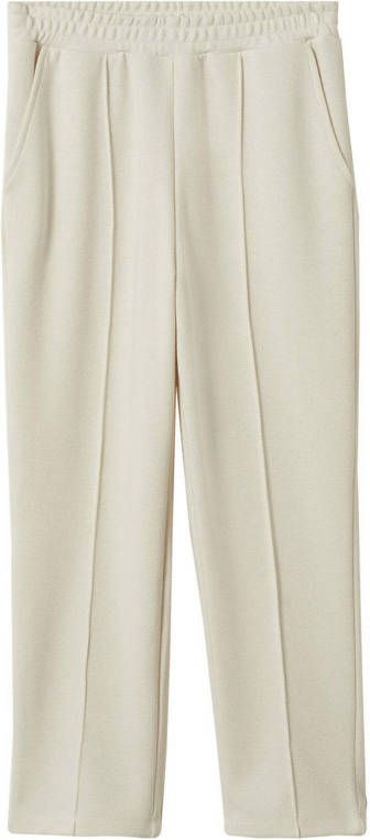 Mango Maxime high waist tapered fit cropped joggingbroek met steekzakken
