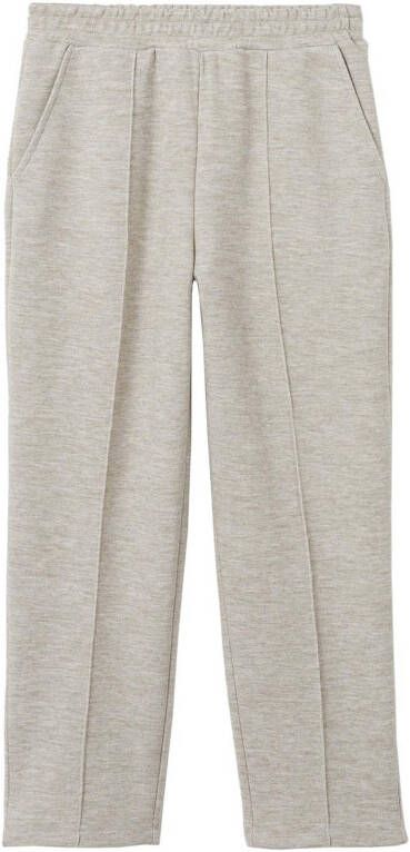 Mango Maxime high waist tapered fit cropped joggingbroek met steekzakken