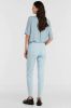 Mos Mosh high waist skinny broek Vice Colour met biologisch katoen lichtblauw online kopen