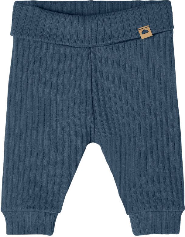 NAME IT BABY newborn baby regular fit broek NBMBERTIL donkerblauw