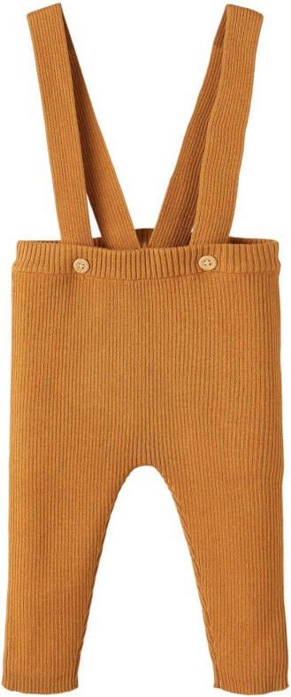 NAME IT BABY newborn baby regular fit broek NBNULLON bruin