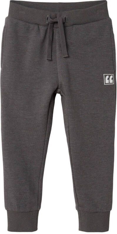 NAME IT MINI joggingbroek NMMVALON met logo antraciet