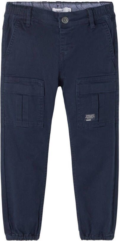 NAME IT MINI regular fit broek NMMBOB donkerblauw