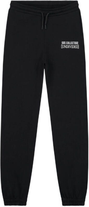 NIK&NIK unisex joggingbroek Misha One met printopdruk zwart
