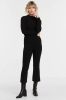 ONLY cropped high waist flared broek ONLJOLIN VIKA zwart online kopen