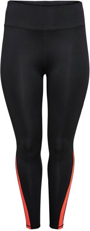 ONLY PLAY CURVY Plus Size sportlegging ONPAGNE zwart/lila/geel