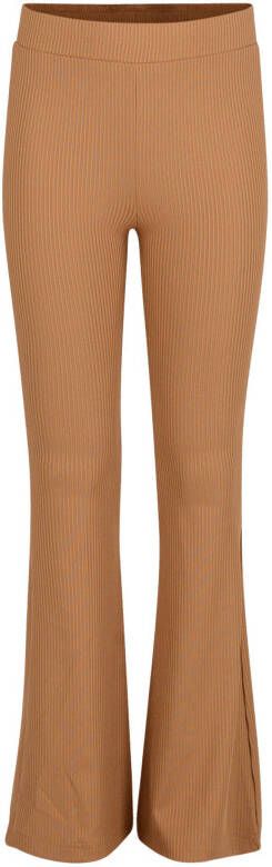 Shoeby Jill & Mitch flared tregging Ribby lichtbruin