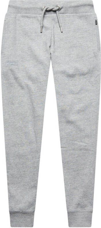 Superdry gemêleerde regular fit broek 5wbglacier grey marl