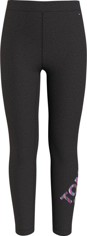 Tommy Hilfiger legging met tekst zwart
