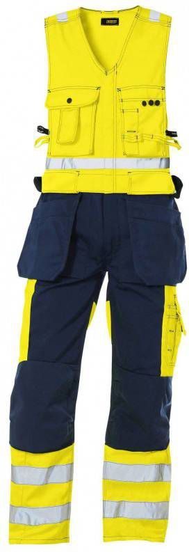 Blaklader Overall Amerikaans High Vis 2653 verstelbare schouder geel/marineblauw