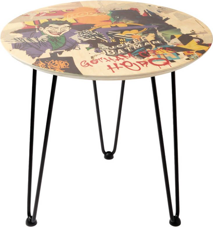 Decorsome x Batman Gotham City Hero Houten Bijzettafel Rose gold